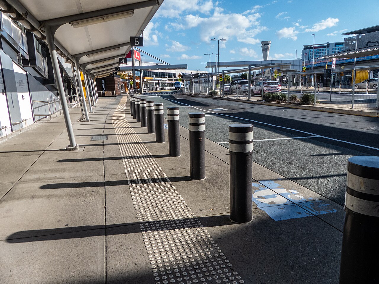 Taxi rank at Brisbane Airport Domestic Terminal